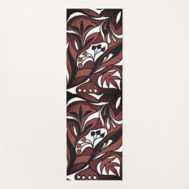 Esterilla De Yoga Dekoratives Muster in Schokoladenfarbe