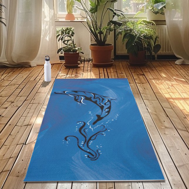 Esterilla De Yoga Delfín tribal azul (Subido por el creador)