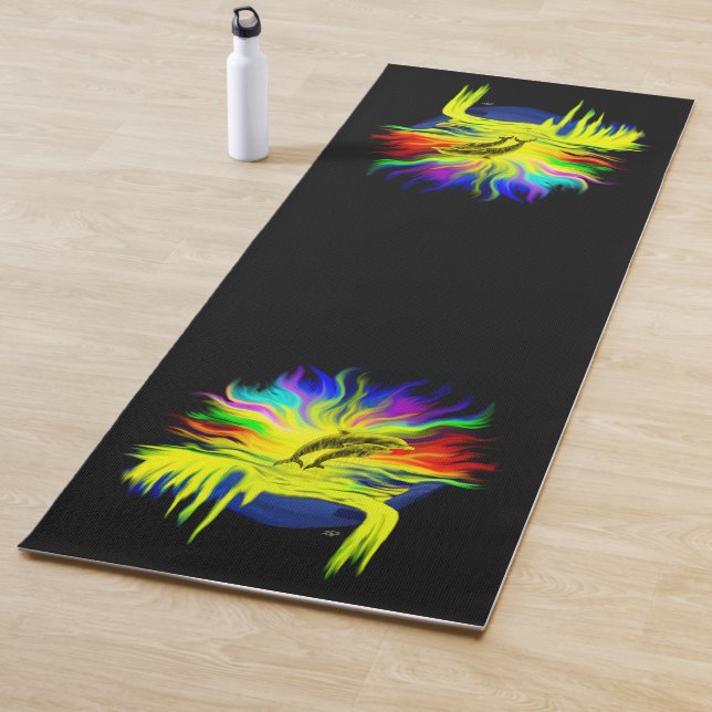 Esterilla De Yoga Delfines al sol con mano (In situ)