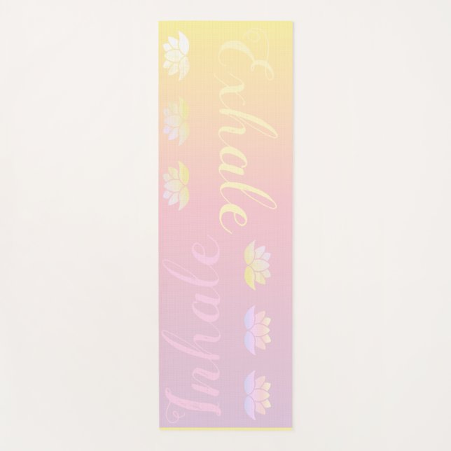 Esterilla De Yoga Desvanecimiento de la inhalación (Anverso)