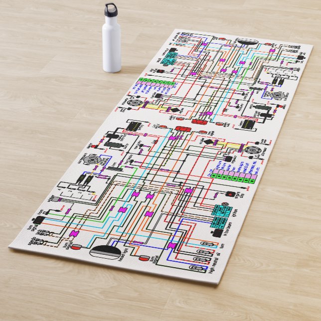 Esterilla De Yoga Diagrama de cableado de motocicletas. (In situ)