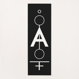 Esterilla De Yoga Dibujo geométrico monogramado.