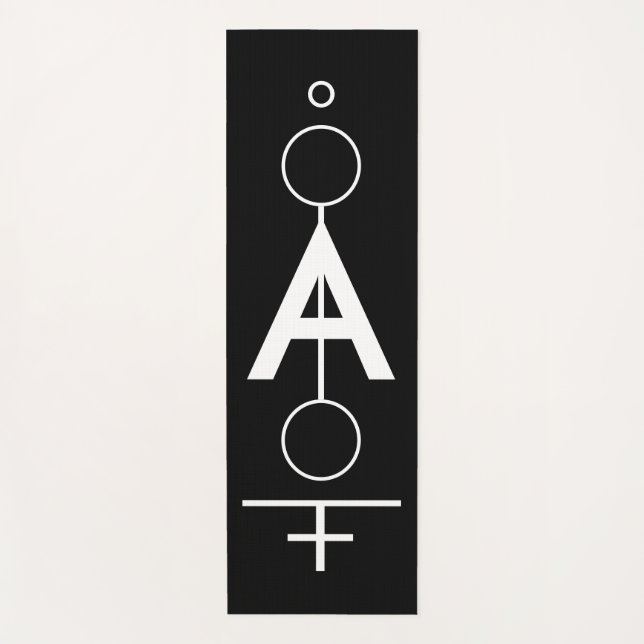 Esterilla De Yoga Dibujo geométrico monogramado. (Anverso)