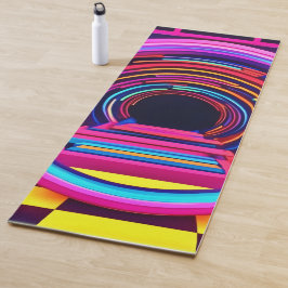 Esterilla De Yoga Dimensiones del túnel de neón