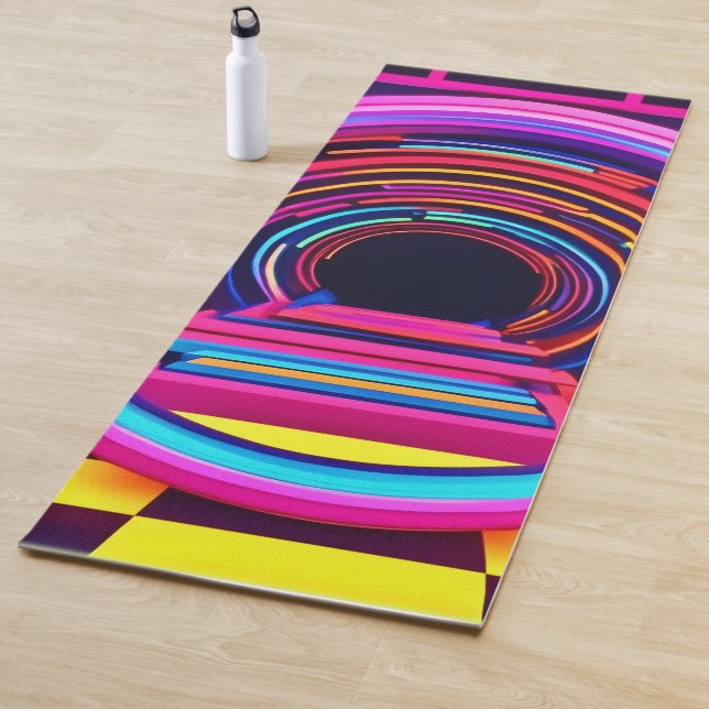 Esterilla De Yoga Dimensiones del túnel de neón (In situ)
