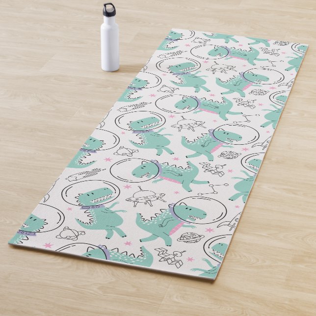 Esterilla De Yoga Dinosaurios Espaciales, Dinosaurios Cutos, Buques  (In situ)