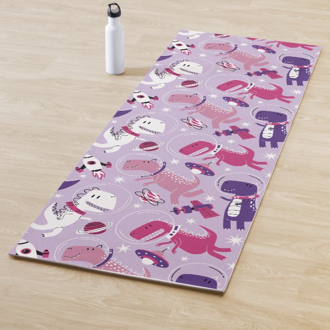 Esterilla De Yoga Dinosaurios Espaciales, Dinosaurios Cutos, Estrell (In situ)