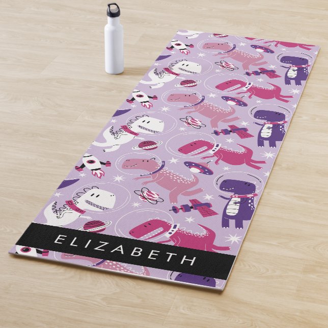 Esterilla De Yoga Dinosaurios Espaciales, Dinosaurios Cutos, Estrell (In situ)