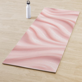 Esterilla De Yoga Diseño abstracto de crema rosa