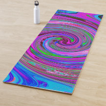 Diseño abstracto retro con remolino magenta colori