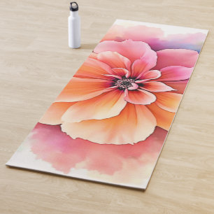 Esterilla De Yoga Diseño artístico floral revelado