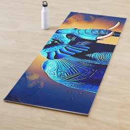 Esterilla De Yoga Diseño brillante de Elefante Azul