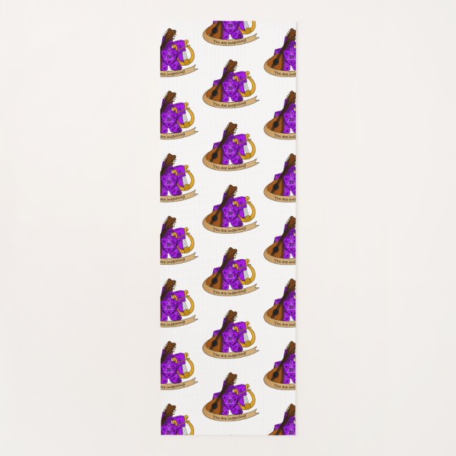 Esterilla De Yoga Diseño de Bard Dice (Anverso)