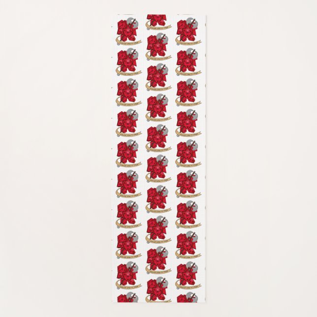 Esterilla De Yoga Diseño de dados bárbaros (Anverso)