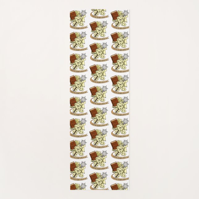 Esterilla De Yoga Diseño de dados de clérigo (Anverso)