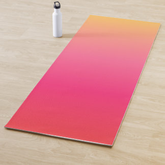 Esterilla De Yoga Diseño de gradiente rosa y amarillo
