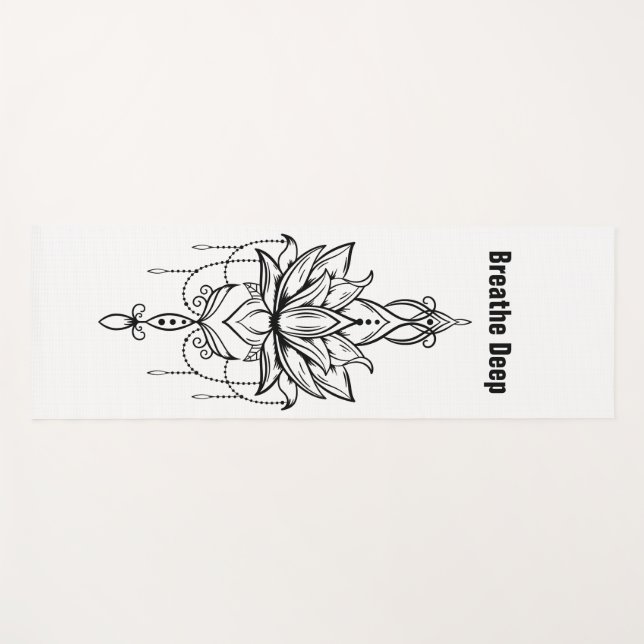 Esterilla De Yoga Diseño de Lotus (Anverso (horizontal))