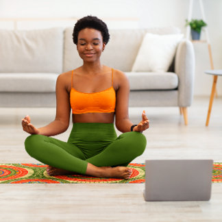 Esterilla De Yoga Diseño de Patrón de Patrimonio Africano