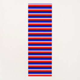 Esterilla De Yoga Diseño de patrones de franjas azules rojas