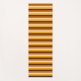 Esterilla De Yoga Diseño de patrones de rayas marrones naranjas