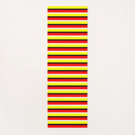 Esterilla De Yoga Diseño de patrones de rayas rojas amarillas