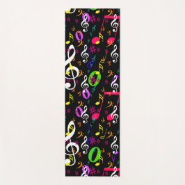 Esterilla De Yoga Diseño de patrones de símbolos musicales