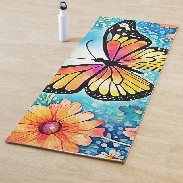 Esterilla De Yoga Diseño de vista de pulpo colorido (In situ)