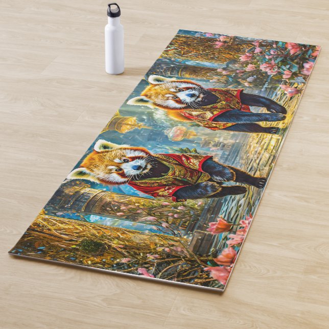 Esterilla De Yoga Diseño del Palacio de los Pandas Rojos Jade por Ri (In situ)