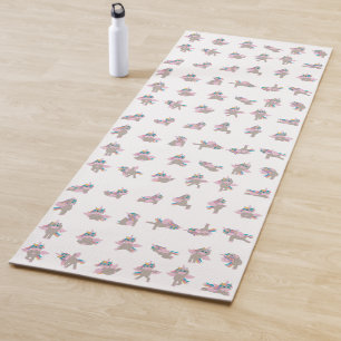 Esterilla De Yoga Diseño del patrón de los polos de yoga de unicorni