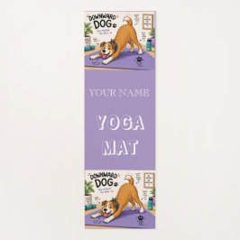 Esterilla De Yoga Diseño divertido de perro hacia abajo
