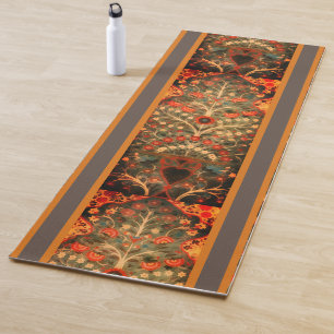 Esterilla De Yoga Diseño indio antiguo de la materia textil