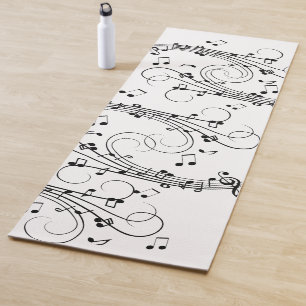 Esterilla De Yoga Diseño musical de Fancy Notes