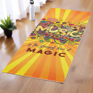 Esterilla De Yoga Diseño musical personalizado, inspirador, Personal