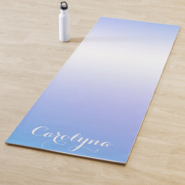 Esterilla De Yoga diseño ombre violeta y azul