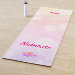 Esterilla De Yoga diseño personalizado de Namaste Lotus