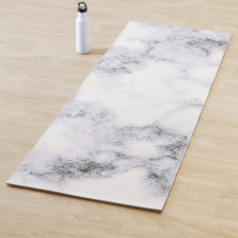 Esterilla De Yoga Diseño sencillo de mármol blanco y negro | Yoga Ma