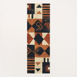 Esterilla De Yoga Diseño vertical con elementos africanos
