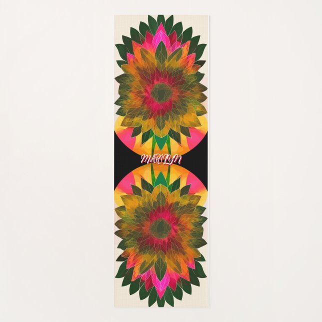 Esterilla De Yoga Diseño Zen de resumen de BOHO moderno (Anverso)