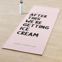 Esterilla De Yoga Divertido ejercicio rosa personalizado