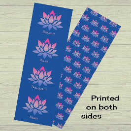 Esterilla De Yoga Doble cara rosa azul de flores de Lotus