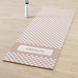 Esterilla De Yoga Doble cara Rosa Rubor de verificación personalizad