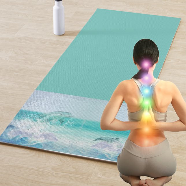 Esterilla De Yoga Dolphin Splash Artístico (Subido por el creador)