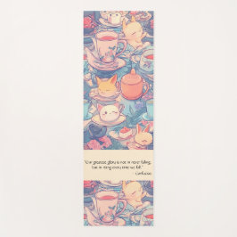 Esterilla De Yoga Doodle Adorable Tea Fiesta