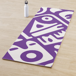 Esterilla De Yoga doodles púrpura y blanco 2 de 4