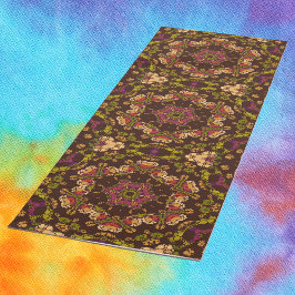 Esterilla De Yoga Dot Mandala Morado amarillo y Naranja