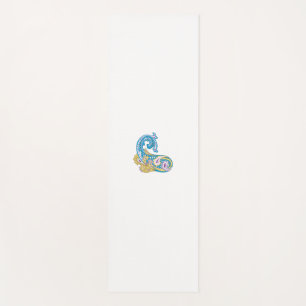 Esterilla De Yoga Dot, Sherpa Blue, Golden Sand Design