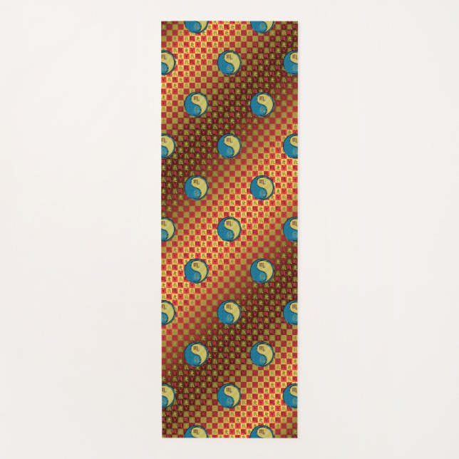 Esterilla De Yoga Dragón Escorpio y Metalizado (Anverso)