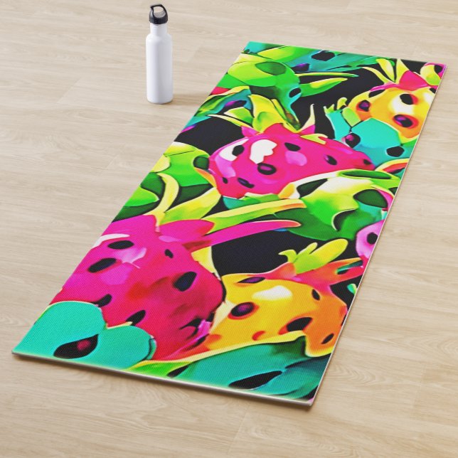 Esterilla De Yoga Dragon Fruit Vivid Pattern (In situ)