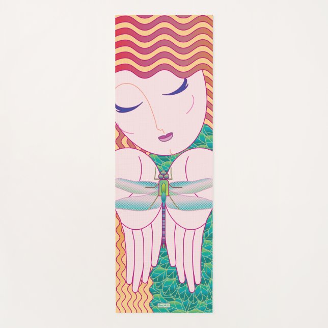 Esterilla De Yoga Dragonfly Lady Yoga (Anverso)