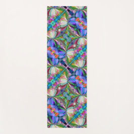 Esterilla De Yoga Dragonfly Wildflower Garden Abstract Floral